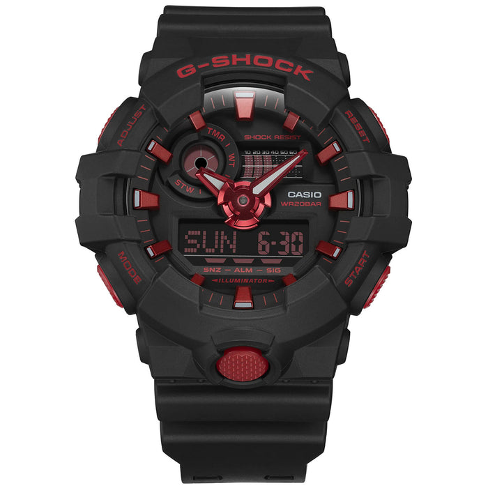 Casio Men's G-Shock Black Dial Watch - GA700BNR-1A