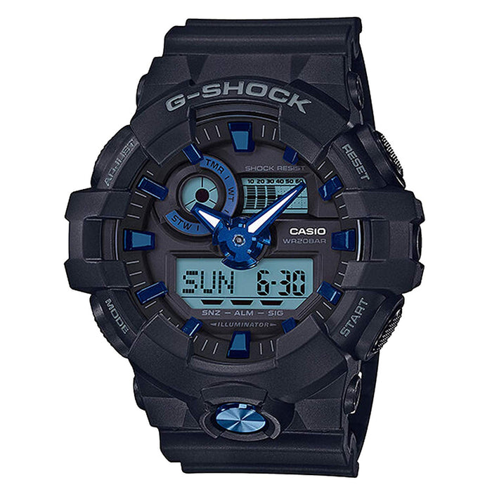 Casio Men's G-Shock Black Dial Watch - GA710B-1A2