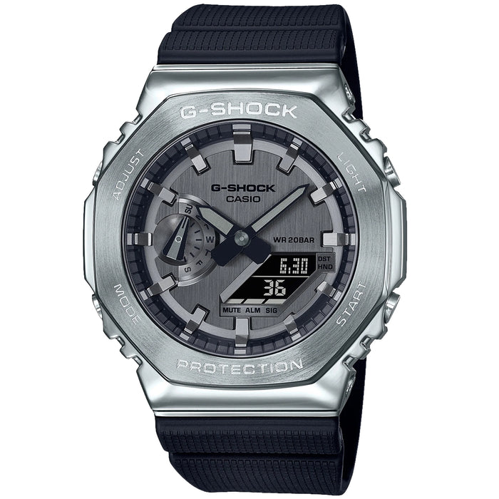 Casio Men's G-Steel GM-2100 Series Grey Dial Watch - GM2100-1A