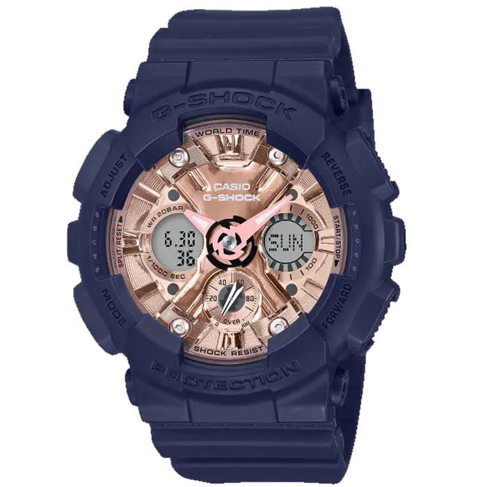 Casio Women's G-Shock Rose gold Dial Watch - GMA-S120MF-2A2