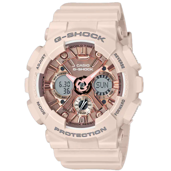 Casio Women's G-Shock Rose gold Dial Watch - GMA-S120MF-4ACR