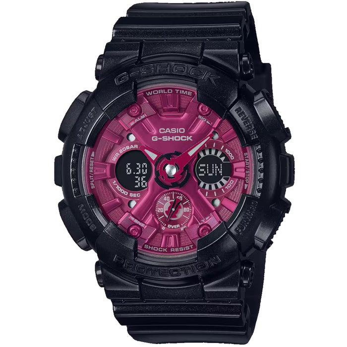 Casio Women's G-Shock GMA Series Red Dial Watch - GMA-S120RB-1A