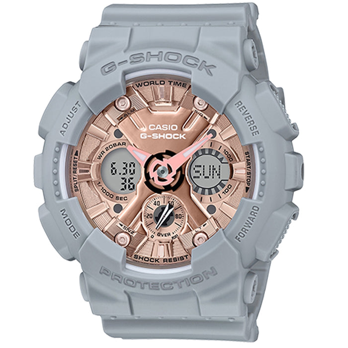Casio Men's G-Shock Rose gold Dial Watch - GMAS-120MF-8A