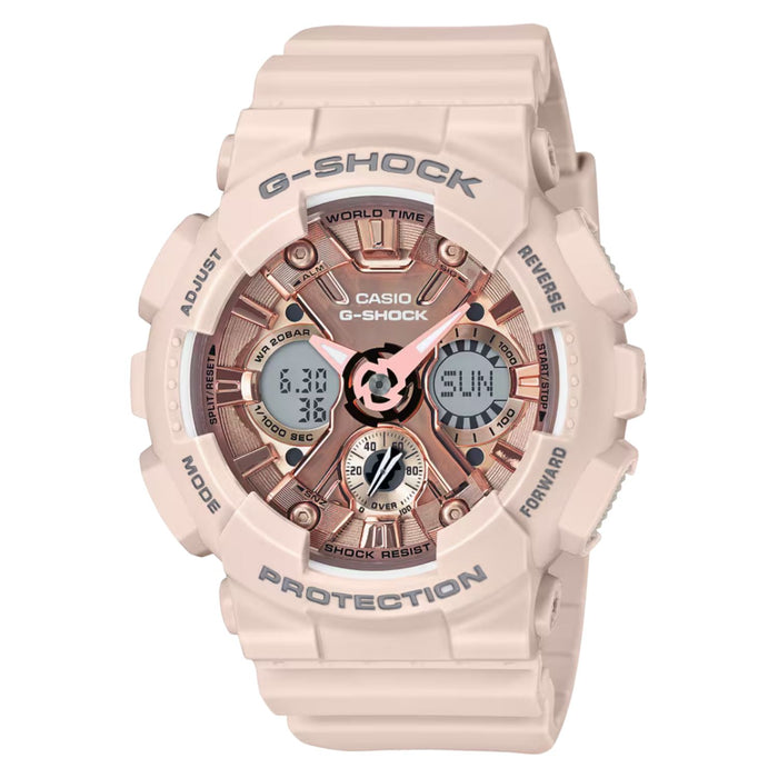 Casio Women's G-Shock Pink Dial Watch - GMAS120MF-4A