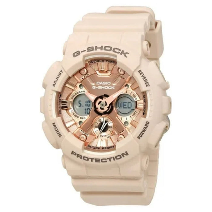 Casio Women's S-Series Rose gold Dial Watch - GMAS120MF-4ACR
