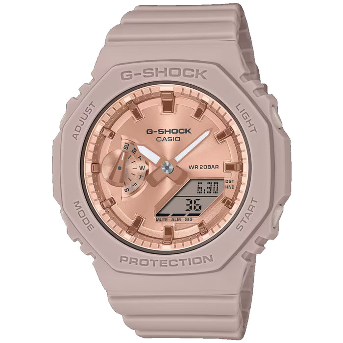 Casio Women's G-Shock GMAS-2100 Series Rose gold Dial Watch - GMAS2100MD-4A