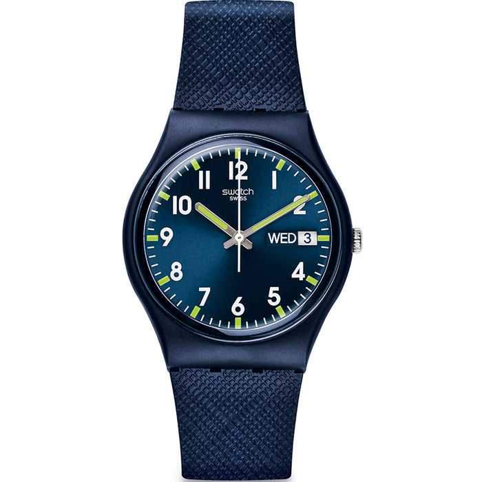 Swatch Women's Sir Blue Blue Dial Watch - GN718