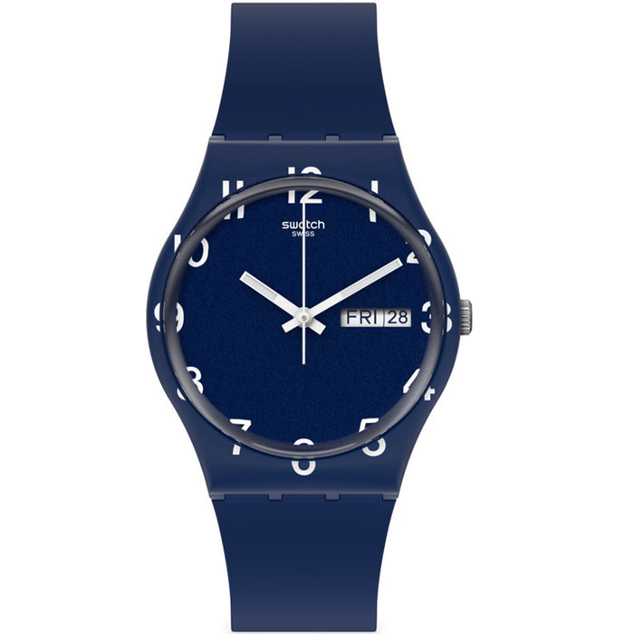 Swatch Women's Over Blue Blue Dial Watch - GN726