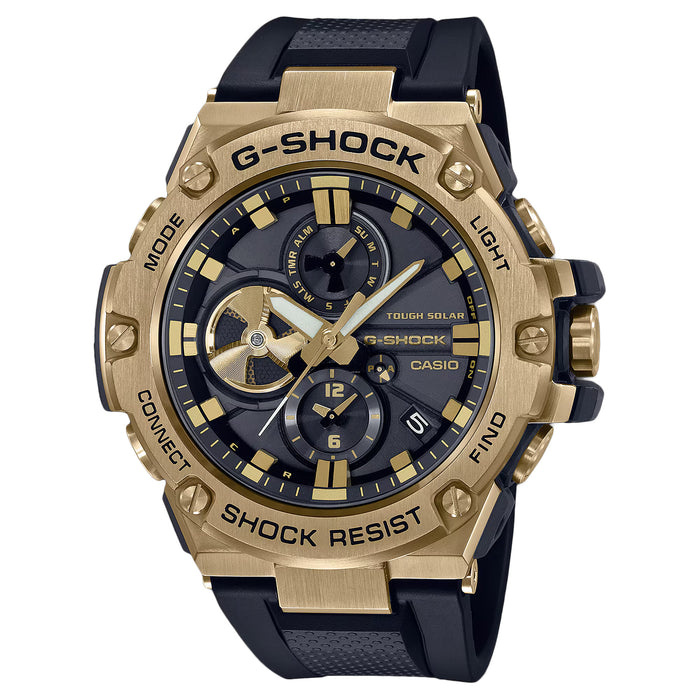 Casio Men's G-Shock G-Steel GST-B100 Series Black Dial Watch - GSTB100GB-1A9