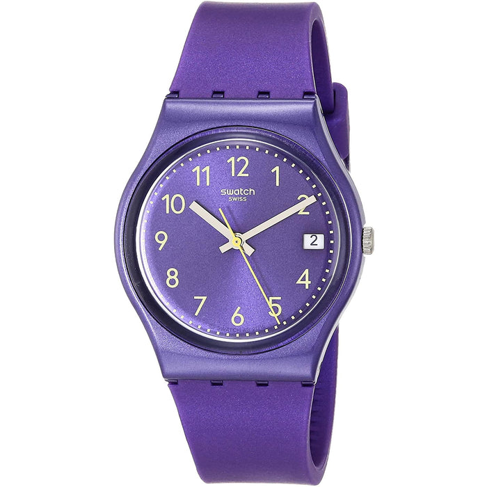 Swatch Women's Classic Purple Dial Watch - GV402
