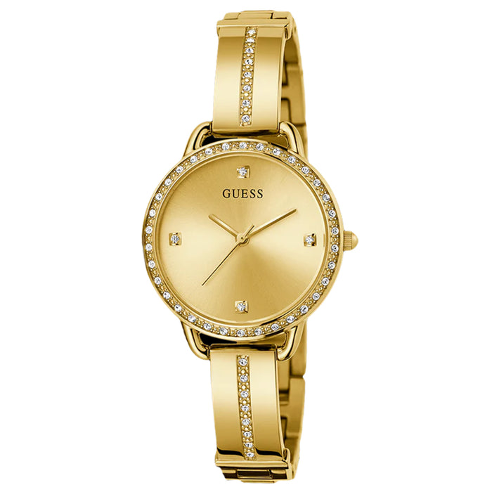 Guess Women's Classic Gold Dial Watch - GW0022L2