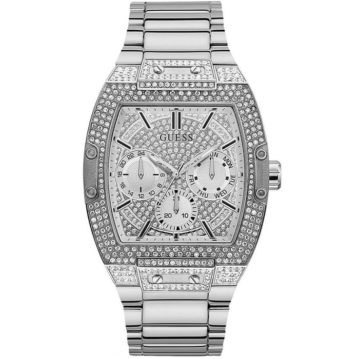 Guess Men's Classic Silver Dial Watch - GW0094G1