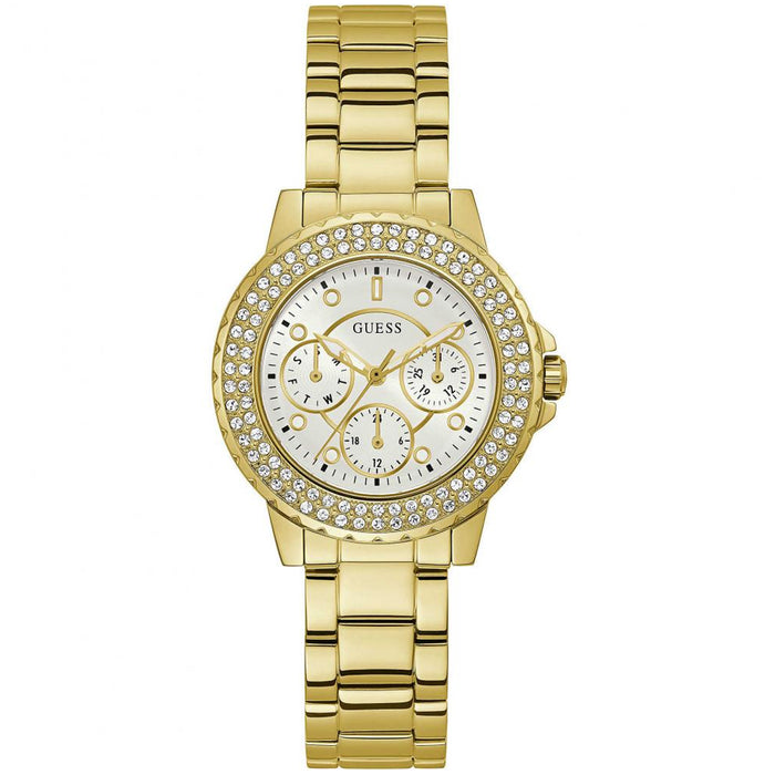 Guess Women's Crown Jewel White Dial Watch - GW0410L2