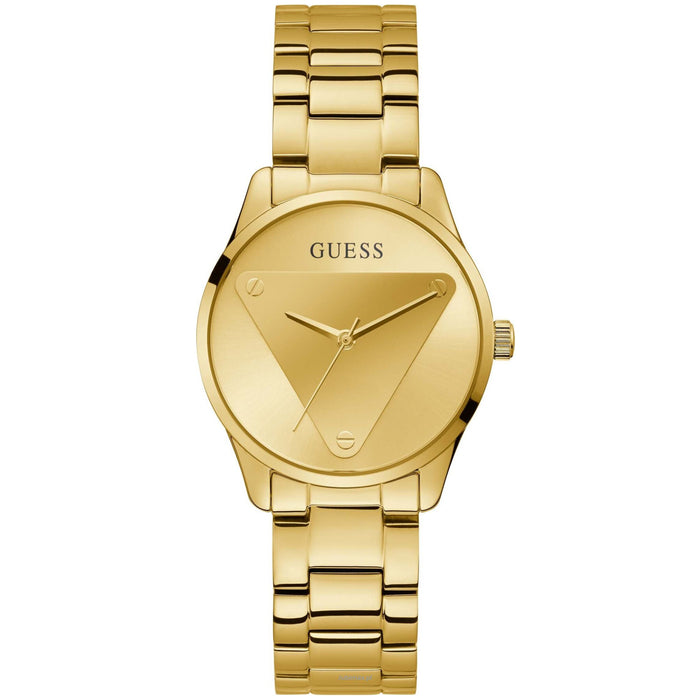 Guess Women's Emblem Gold Dial Watch - GW0485L1