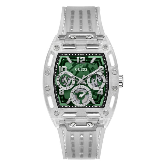 Guess Men's Clear Green Dial Watch - GW0499G8