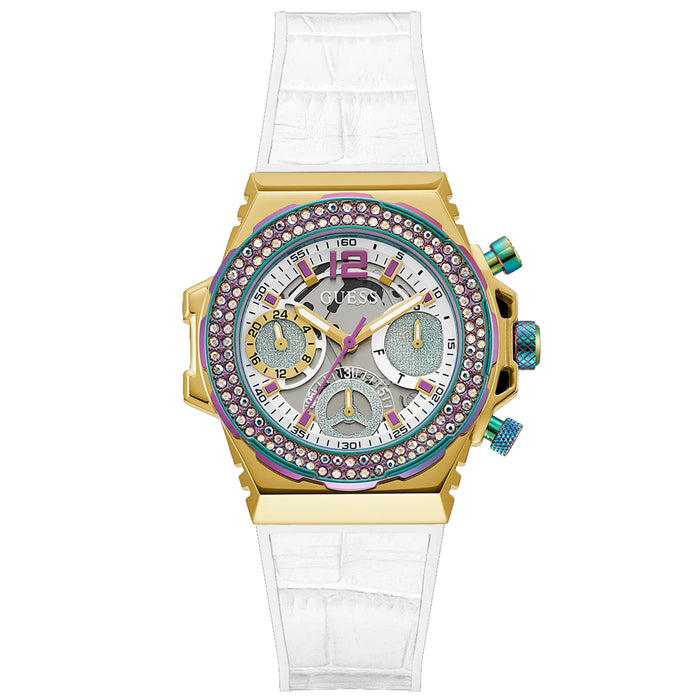 Guess Women's Fusion White Dial Watch - GW0553L2