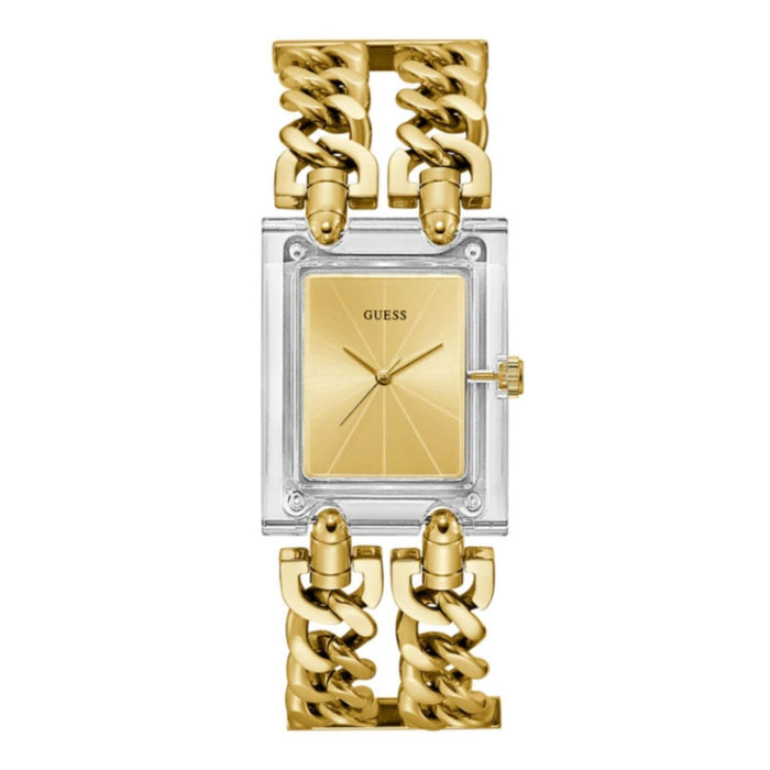 Guess Women's Mod Heavy Metal Gold Dial Watch - GW0669L1