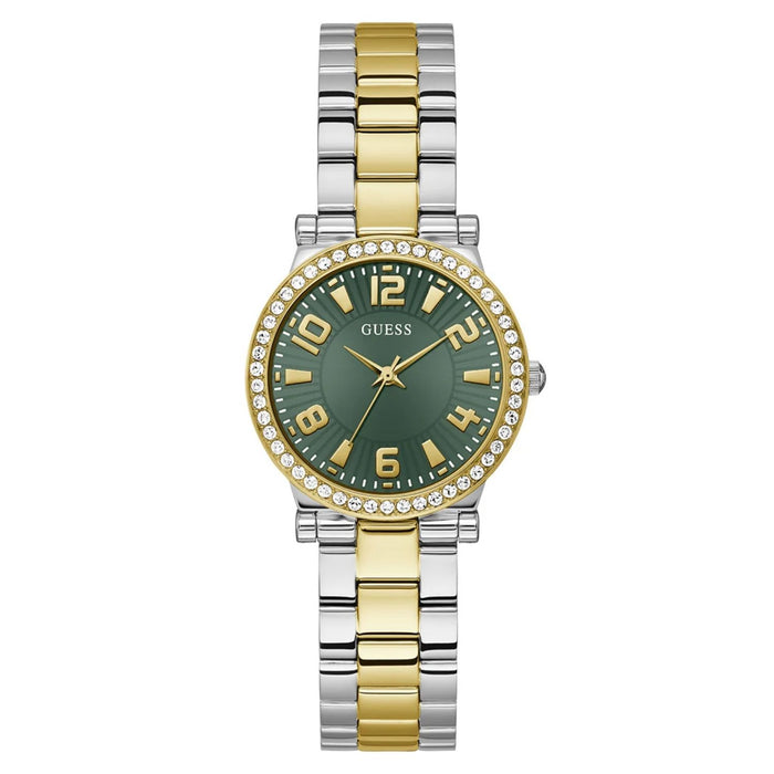 Guess Women's Fawn Green Dial Watch - GW0686L2