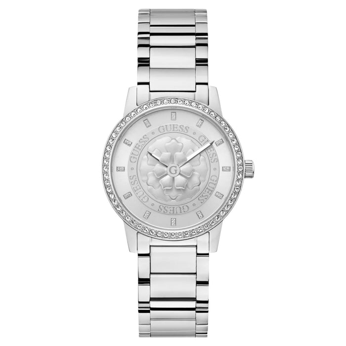 Guess Women's Petal Silver Dial Watch - GW0747L1