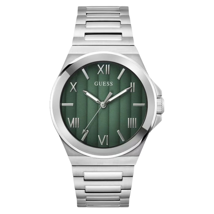 Guess Men's Vinyl Green Dial Watch - GW0789G1