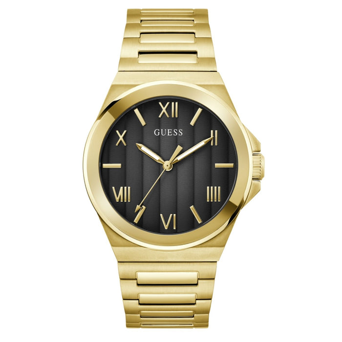 Guess Men's Vinyl Black Dial Watch - GW0789G2