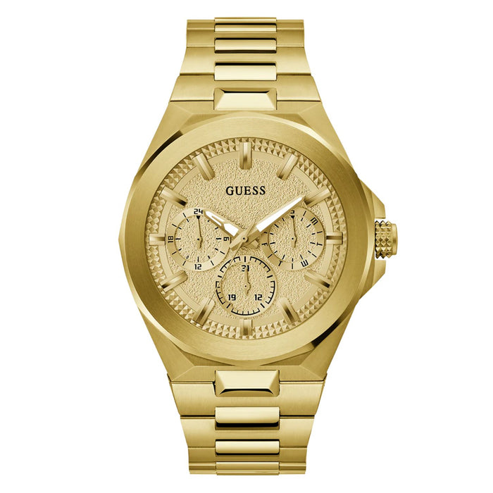 Guess Men's Dashboard Gold Dial Watch - GW0798G2