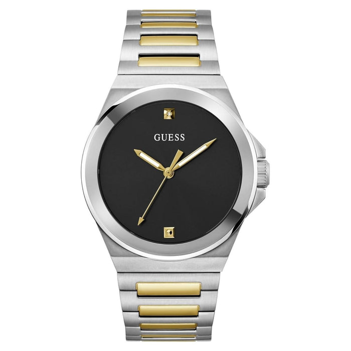 Guess Men's Vinyl Black Dial Watch - GW0833G3