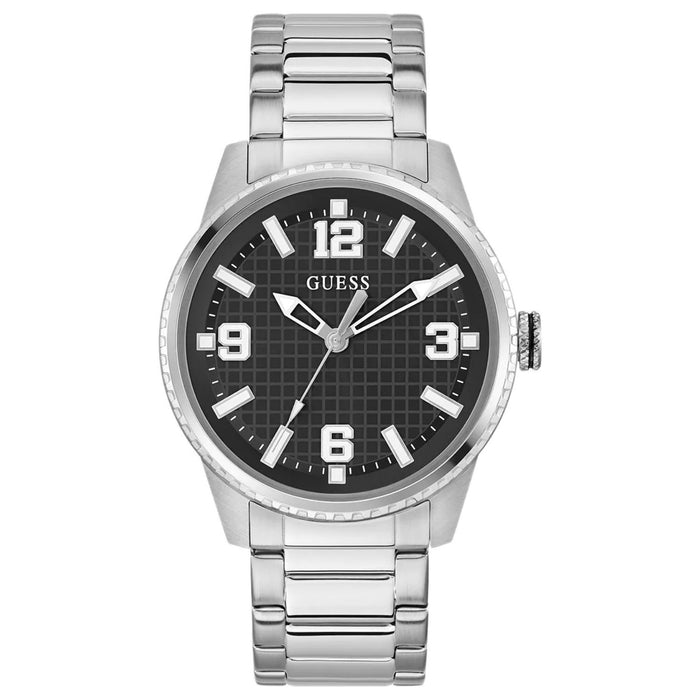 Guess Men's Varsity G Black Dial Watch - GW0889G1