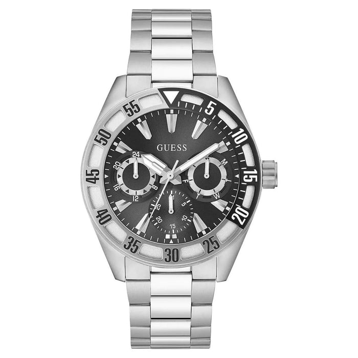 Guess Men's Letterman Black Dial Watch - GW0904G1