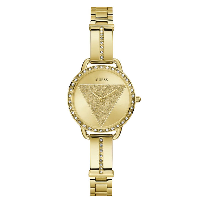 Guess Women's Tri Bellini         Gold Dial Watch - GW0914L2