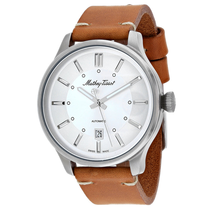 Mathey Tissot Men's Classic Silver Dial Watch - H103AS