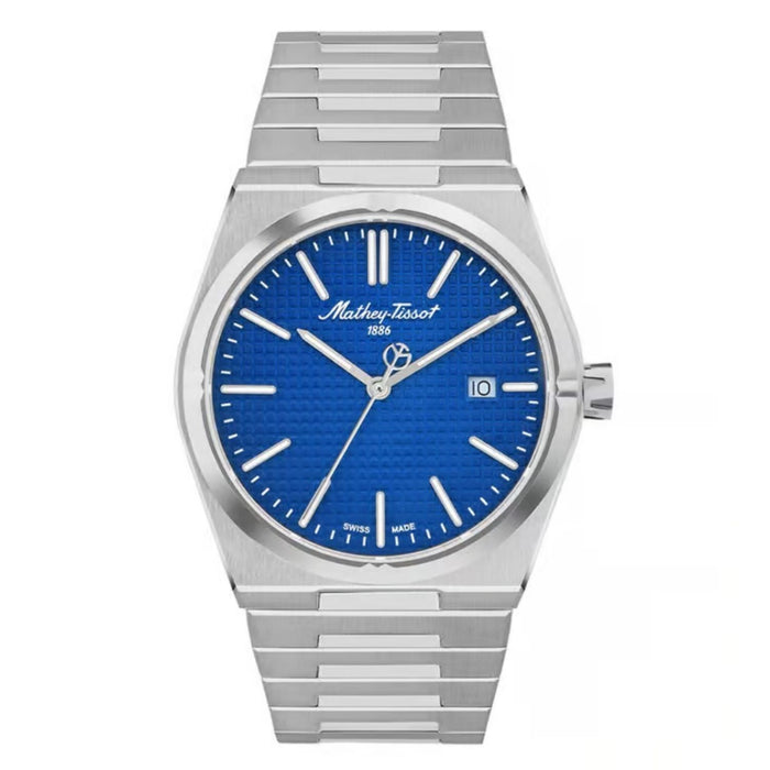 Mathey Tissot Men's Zoltan Blue Dial Watch - H117ABU