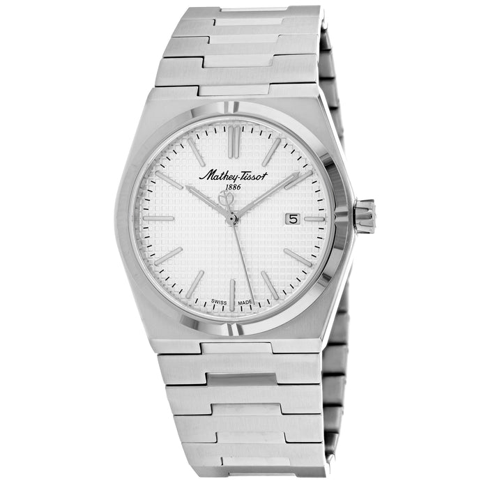 Mathey Tissot Men's Zoltan Silver Dial Watch - H117AS