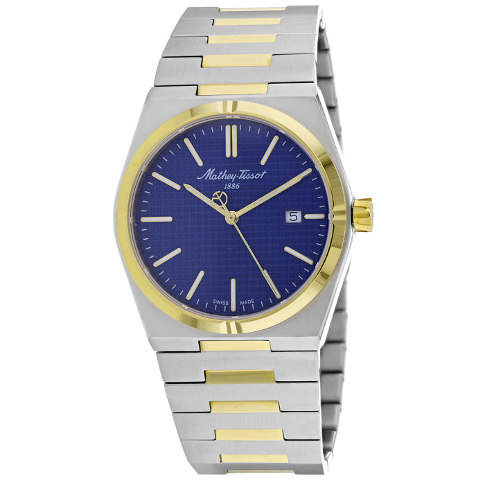 Mathey Tissot Men's Zoltan Blue Dial Watch - H117BBU