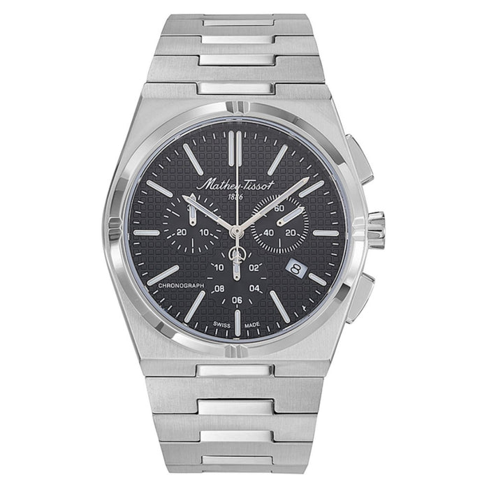 Mathey Tissot Men's Zoltan Black Dial Watch - H117CHAN