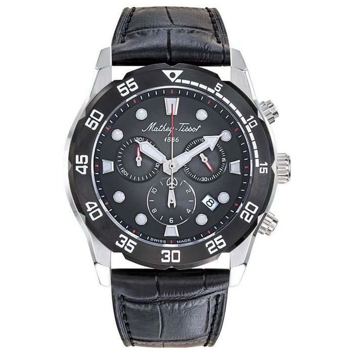 Mathey-Tissot Men's Chronograph Black Dial Watch - H123CHALN