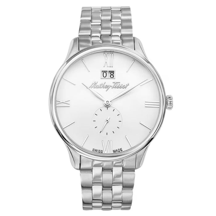 Tissot Men's Edmond White Dial Watch - H1886MAI