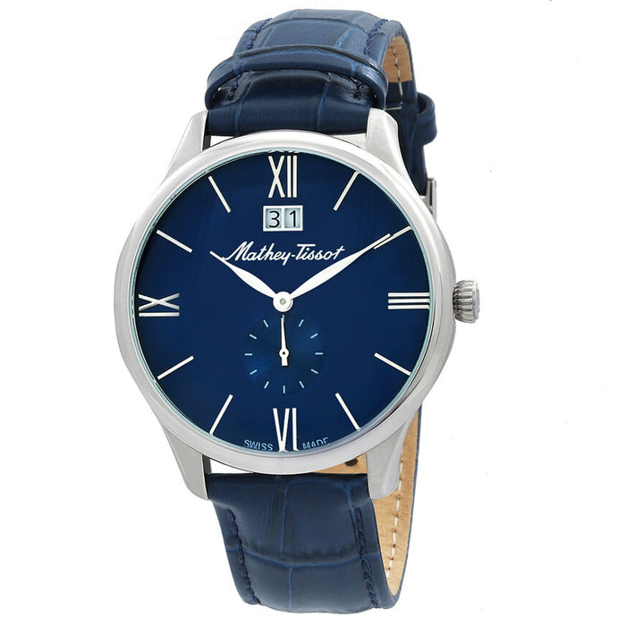 Mathey Tissot Men's Edmond Blue Dial Watch - H1886QABU