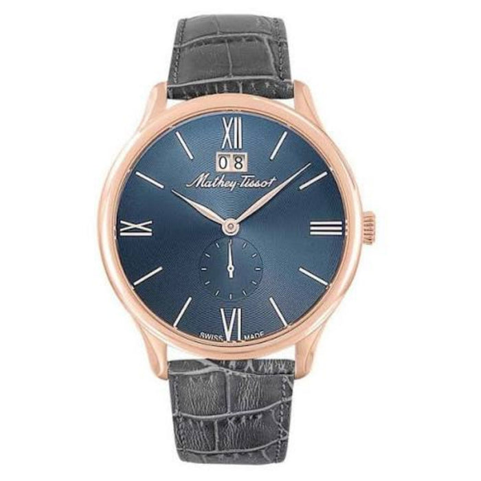 Mathey Tissot Men's Edmond Blue Dial Watch - H1886QPS