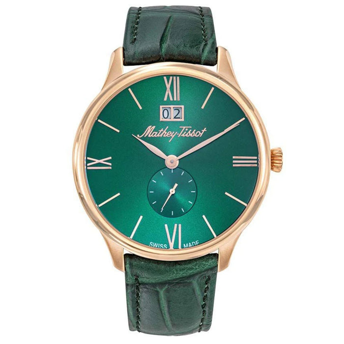Tissot Men's Edmond Green Dial Watch - H1886QPV