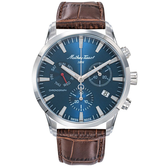Mathey-Tissot Men's Ares chrono Blue Dial Watch - H197CHALBU
