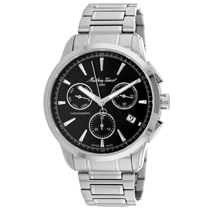 Mathey Tissot Men's Lancelot Black Dial Watch - H198CHAN