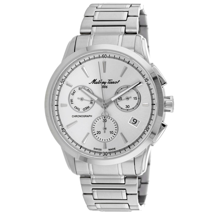 Mathey Tissot Men's Lancelot Silver Dial Watch - H198CHAS
