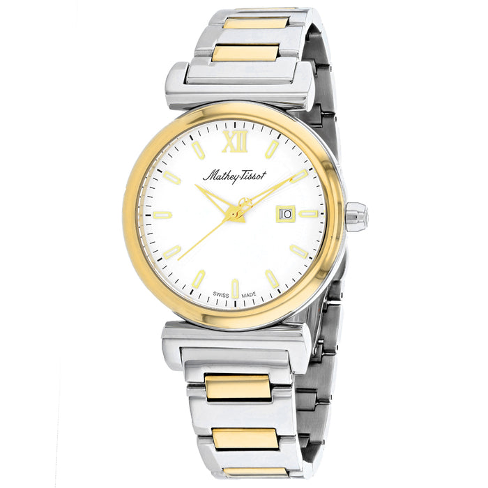 Mathey Tissot Men's White Dial Watch - H410BYI