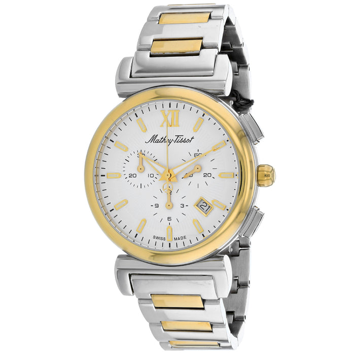 Mathey Tissot Men's Elegance White Dial Watch - H410CHBI