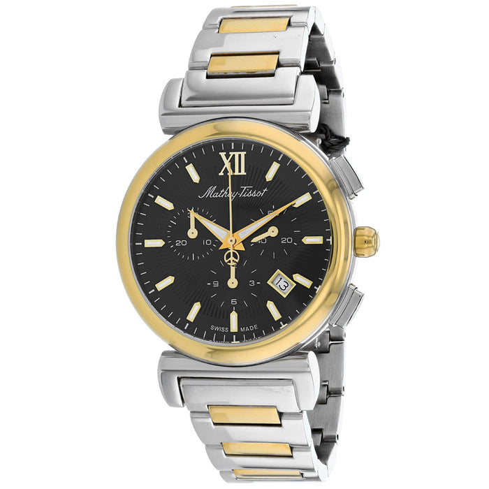Mathey Tissot Men's Elegance Black Dial Watch - H410CHBN