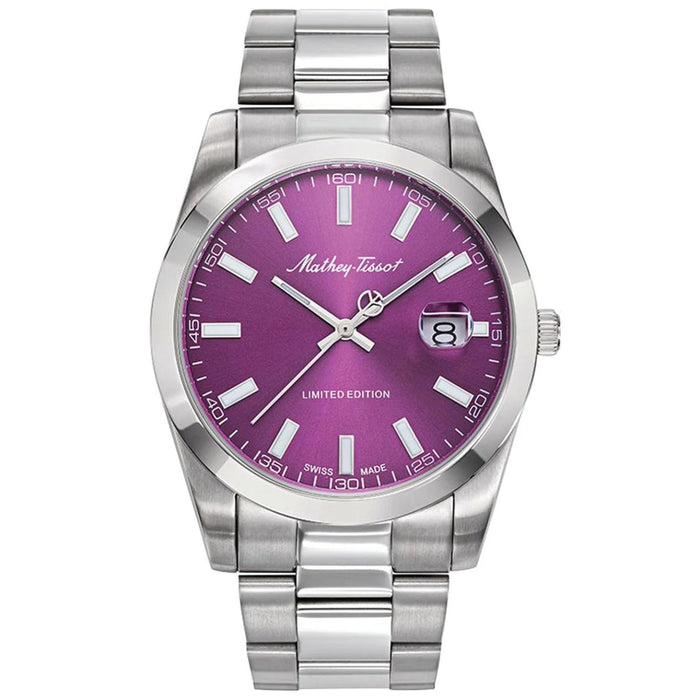 Mathey-Tissot Men's Mathy Sunray Purple Dial Watch - H451PU