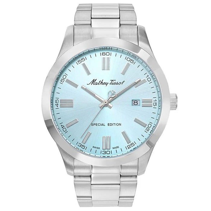 Mathey-Tissot Men's Mathy I Jumbo Blue Dial Watch - H455SK