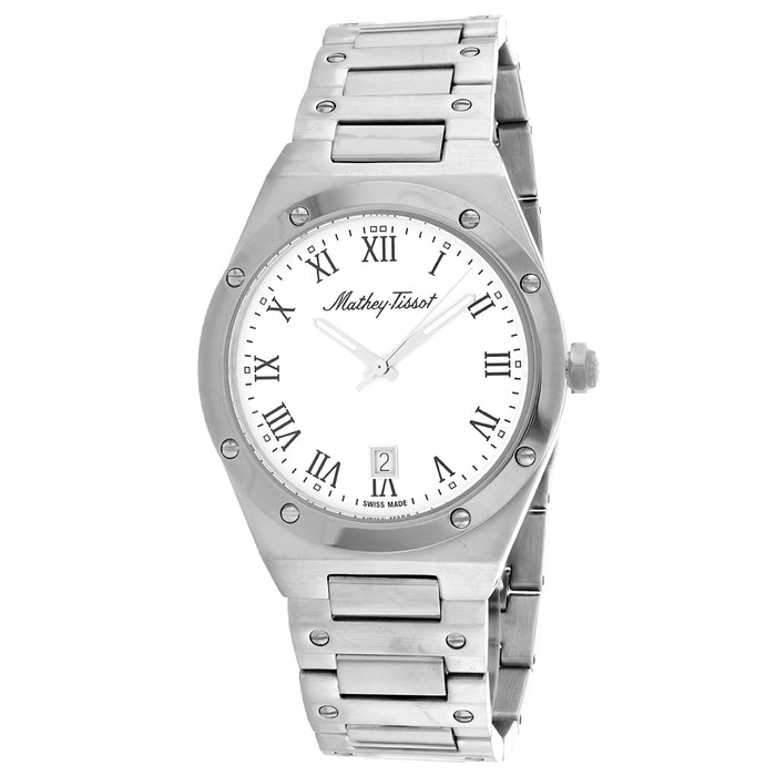 Mathey Tissot Men's Eliser White Dial Watch - H680ABR