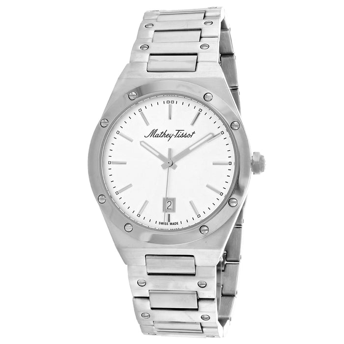 Mathey Tissot Men's Eliser White Dial Watch - H680AS